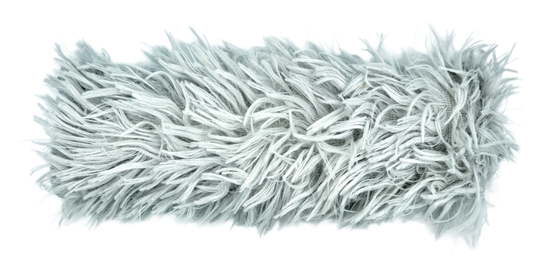 Grey plush kicker toy for cats