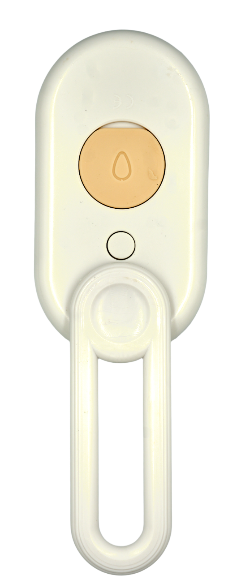 Steam Slicker cat brush with ergonomic handle – back view
