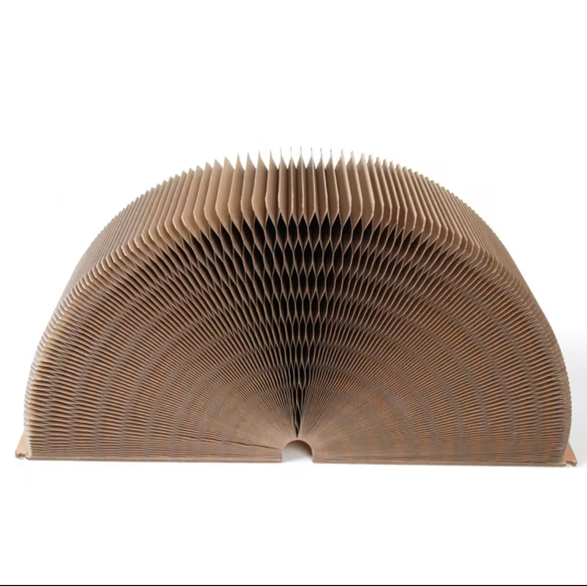 Folded honeycomb cardboard scratch pad for cats