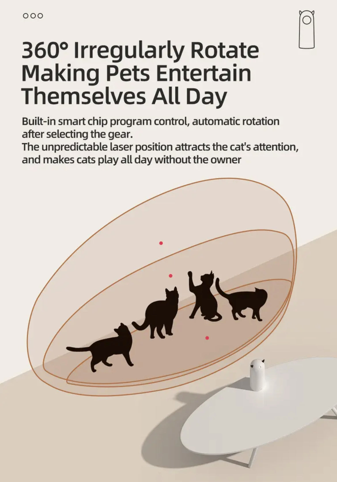 The Little Devil | Automatic Laser Cat Toy