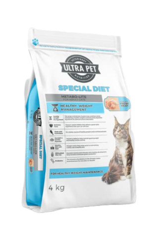 ltra Pet Metabo-Lite Special Diet Cat Food 4kg bag – chicken & rice formula