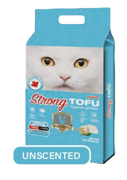 Strong tofu cat litter unscented eco-friendly flushable