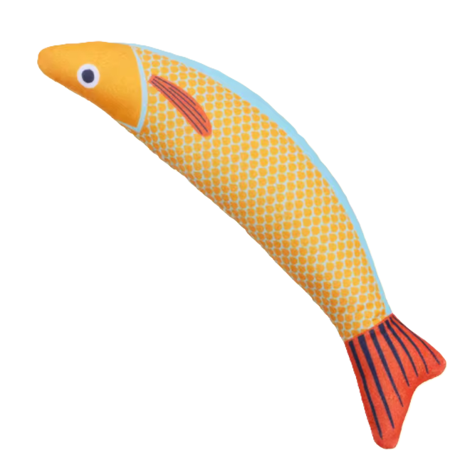 Catch of the Day | 3 Catnip Fish Chew Toys with Bell | The Apartment Cat
