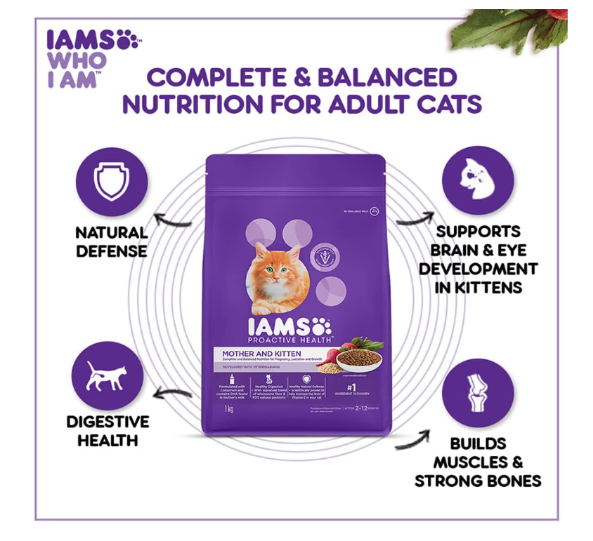 Nutritional of IAMS Mother & Kitten cat food