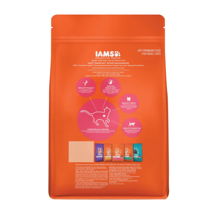 IAMS Proactive Health Healthy Adult Tuna & Salmon cat food bag