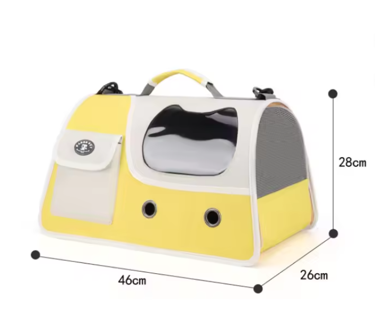 The Getaway Bag | Foldable Cat Carrier with Ventilation Window & Storage Pocket