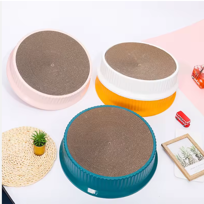 The Round Table | Cat Scratcher Bed – Durable Cardboard Lounge for Sleeping & Play