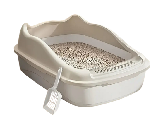 Open cat litter tray with raised rim – The Disappearance Chamber. Cat litter box with spill guard South Africa