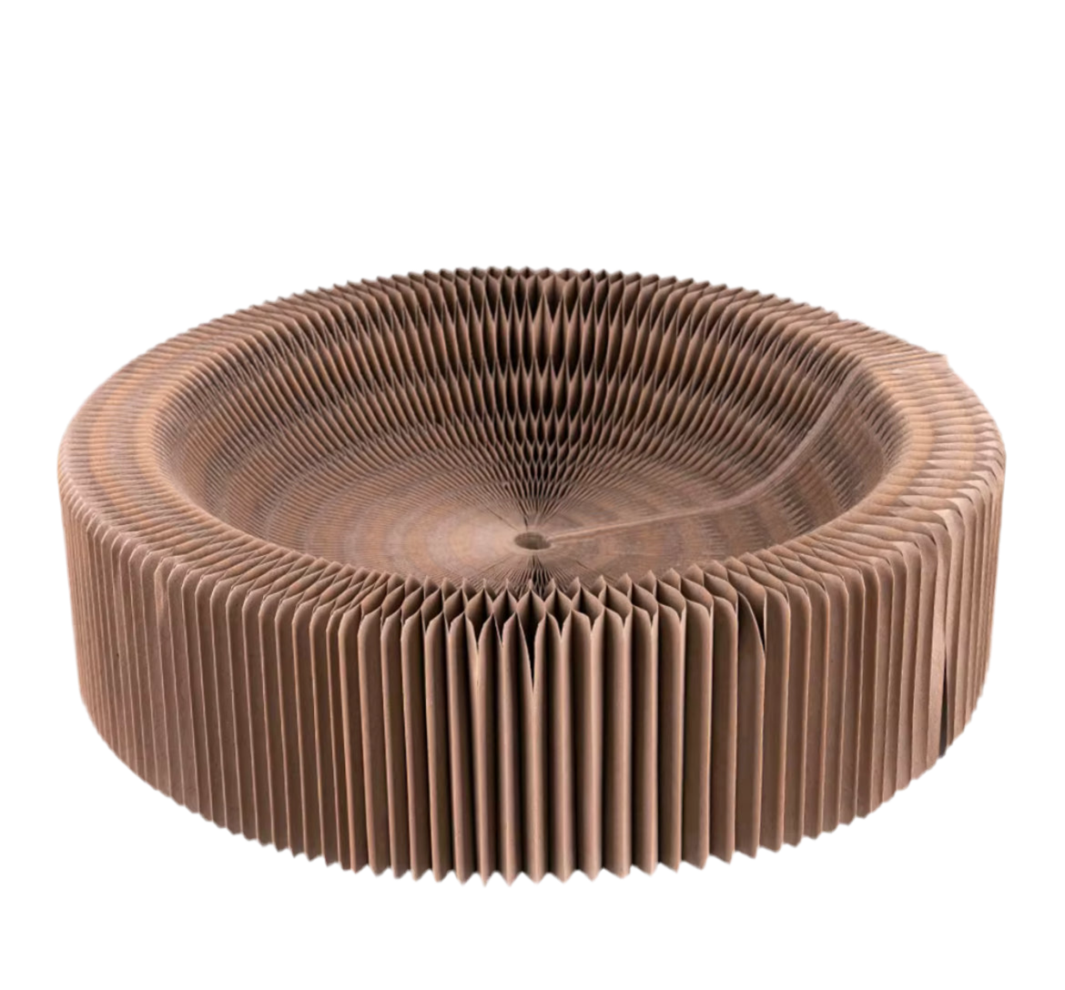 Cat scratching foldable cardboard honeycomb lounge