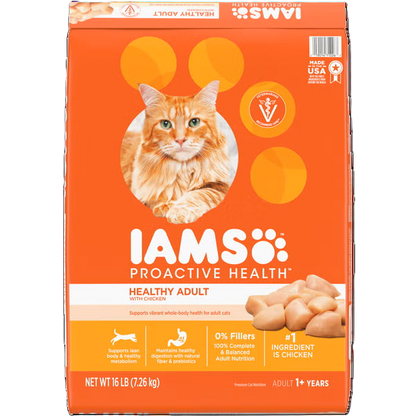 IAMS Proactive Health Healthy Adult Chicken cat food bag