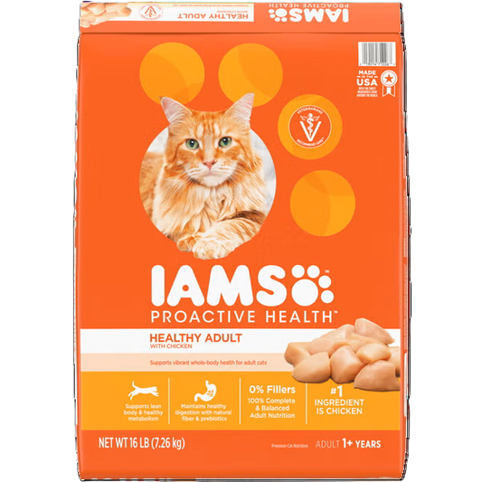 IAMS Proactive Health Healthy Adult Chicken cat food bag