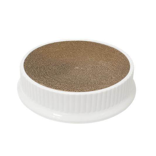 The Round Table | Cat Scratcher Bed – Durable Cardboard Lounge for Sleeping & Play
