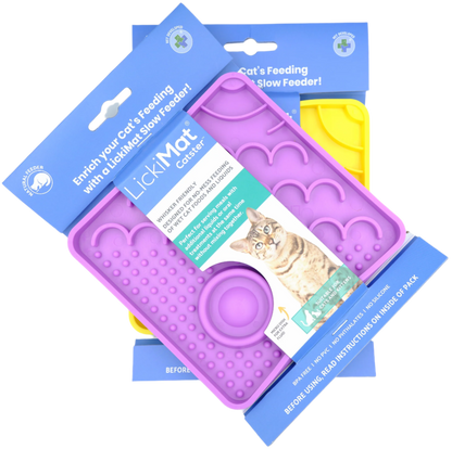 LickiMat Classic Catster slow feeder for cats. Cat anxiety relief feeding mat South Africa