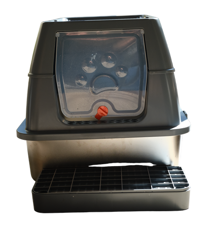 The Executive Throne – Enclosed Cat Litter Box with Flip-Top Lid