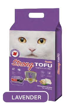 Strong tofu cat litter lavender scent dust free