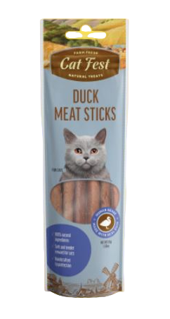 Cat Fest duck meat sticks natural cat treats 45g