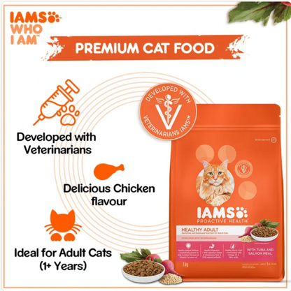 Nutritional analysis for IAMS Healthy Adult Tuna & Salmon cat food