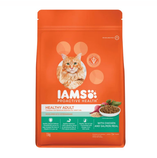 IAMS Proactive Health Healthy Adult Cat Food | Chicken & Salmon