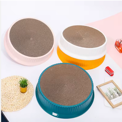 The Round Table | Cat Scratcher Bed – Durable Cardboard Lounge for Sleeping & Play